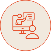 Virtual classroom icon